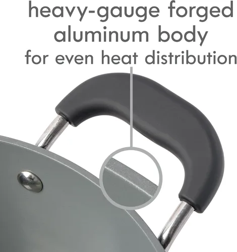 Miniatura 6 de Kenmore Arlington - Horno holandés de aluminio de 4,5 cuartos de galón con tapa y diamante negro