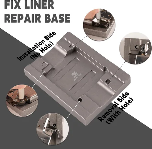 Miniatura 2 de Kit de herramientas de reparación de encendedor para Zippo, juego múltiple con base de reparación y otras 6 herramientas profesionales para fijar