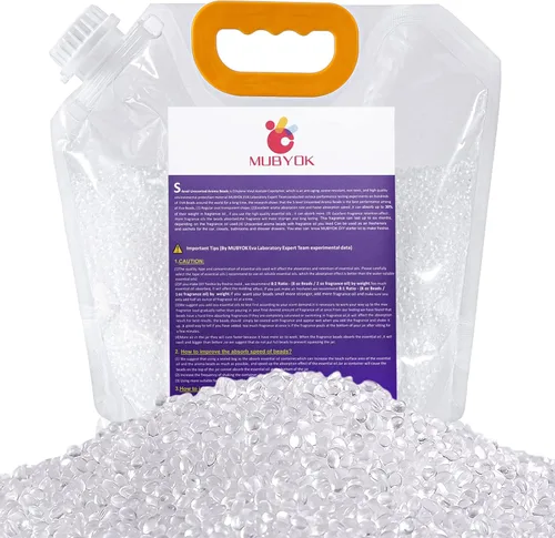 Miniatura 11 de MUBYOK Cuentas de aroma sin perfume de alta calidad de 18 libras para bricolaje de autos Freshies Eva Beads suministros a granel