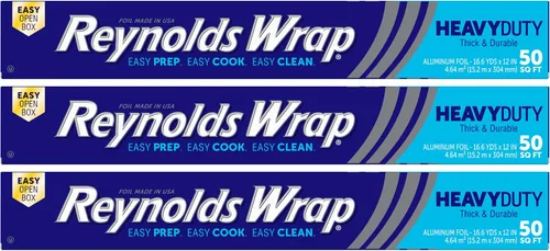 Miniatura 10 de Reynolds Wrap Papel de aluminio, resistente, 50 pies cuadrados, (paquete de 2)
