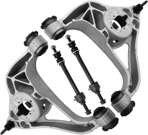 Miniatura 37 de Detroit Axle - Brazos de control superiores traseros para Chrysler 300 Dodge Challenger Charger Magnum, reemplazo del conjunto de brazos de control