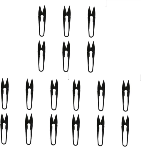 Miniatura 10 de EXCEART 12 piezas de bordado de cruz - Tijera de hilo pequeño Tijera de tijera para dar forma a la tela Tijera de hilo Clipper Tijeras de hilo