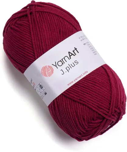 Miniatura 2 de YarnArt Jeans Plus - Hilo de mezcla de algodón suave, 100g (3.5 onzas), 160m (174 yardas), 55% algodón, 45% acrílico, grosor medio #4, ideal