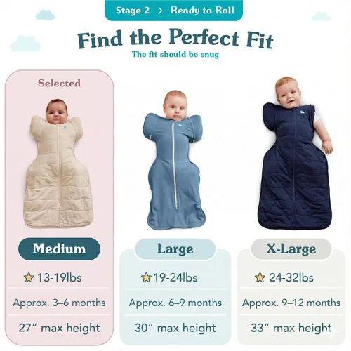 Miniatura 3 de Love to Dream Traje de transición Swaddle UP, gris, mediano, 13-19 libras, alas patentadas con cremallera y mangas únicas autolescalmantes