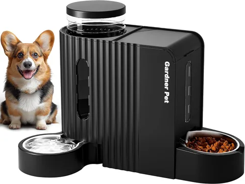 Miniatura 9 de Gardner Pet - Comedero automático por gravedad para mascotas, 0.8 galones*2 Juego de comedero y dispensador de agua para perros 100% libre de BPA