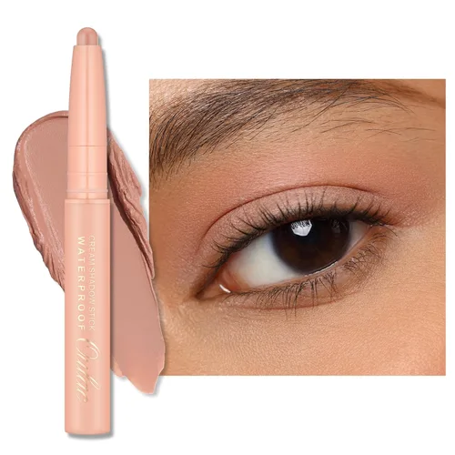 Miniatura 17 de Oulac Twist-Up Sombra de Ojos Brillante en Barra – Maquillaje de Ojos Vegano y Libre de Crueldad con Textura Cremoso y Mezclable, Resistente al 01