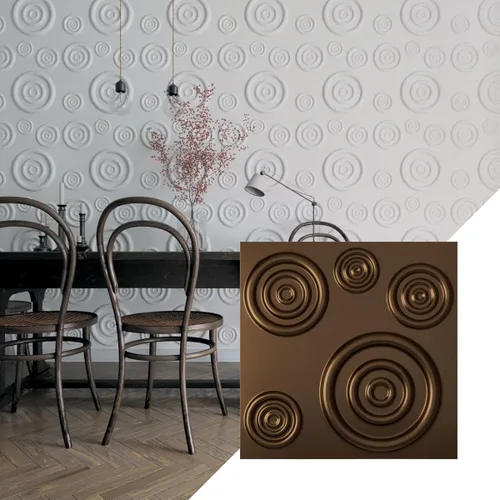 Miniatura 20 de Ekena Millwork 19 5/8 pulgadas de ancho x 19 5/8 pulgadas de alto Reece EnduraWall Panel de pared decorativo 3D, cobre envejecido