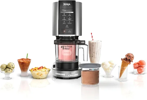 Miniatura 12 de Ninja CREAMi, Fabricante de Helados, Helado, Gelato, Sorbete, Batidos, Ingredientes Mix, Tazones de Batido y Más, 7 en 1, Tazas de Helado, Tapa