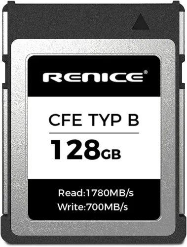 RENICE Tarjeta de memoria CFexpress tipo B de 128 GB, lectura de hasta 1780 MB/s, grabación de video HD RAW 6K, para fotógrafos, videógrafos