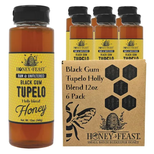 Miniatura 45 de Honey Feast, Miel de Flor Silvestre, 12 Onza