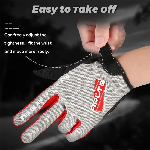 Miniatura 26 de guantes para bicicleta, 3 tamaños, 3 colores, guantes para ciclismo, bicicleta, mitones de dedo completo, acolchados, transpirables, ligeros