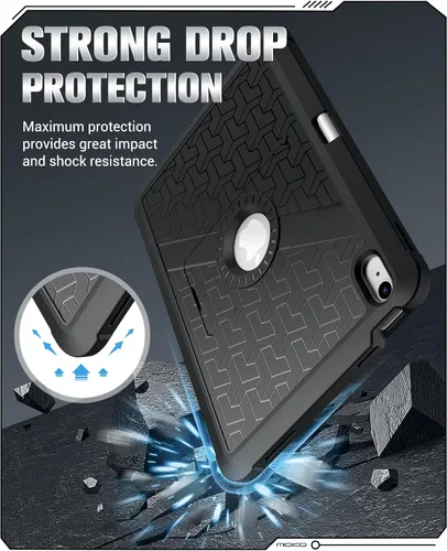 Miniatura 3 de MoKo Funda para iPad (A16) de 11ª/10ª generación 2025/2022, resistente a prueba de golpes, doble capa protectora de cuerpo completo, protector