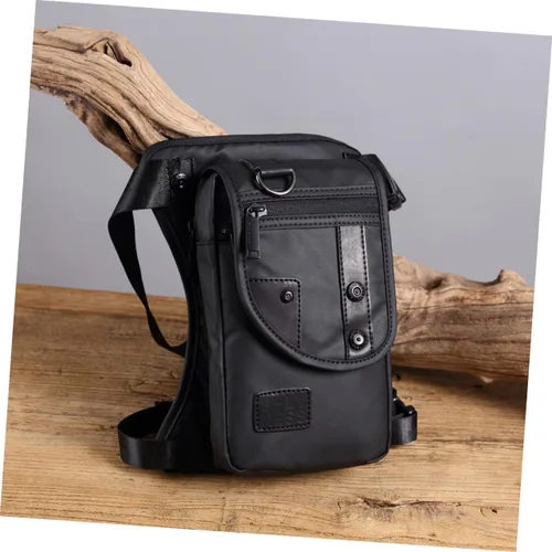 Miniatura 3 de Bolsa de pecho para hombre, bolsa de pierna para hombre, riñonera de moda, bolsa de pierna portátil, paquete de cintura multifuncional, bolso