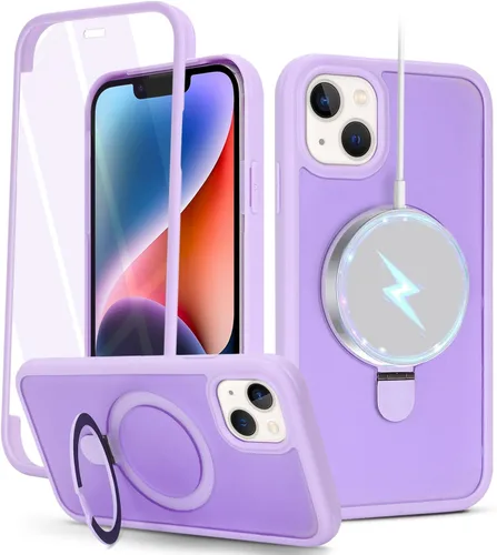 Miniatura 7 de Cavor Funda para iPhone 13 e iPhone 14, Compatible con Magsafe, Funda para iPhone 14 con Protector de Pantalla, Soporte Funda Protectora Magnética