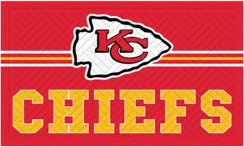 Team Sports America Tapete de entrada de la NFL | 28 x 16 pulgadas | Escotilla cruzada en relieve | Parte trasera antideslizante | Decoración del