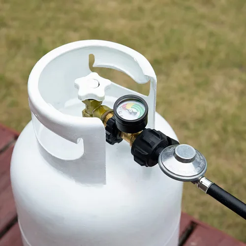 Miniatura 7 de GASPRO Medidor universal de tanque de propano, se adapta a cilindros de tanque de propano de 5 a 100 libras, adaptador de propano con conexión POL