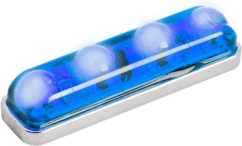 Grand General 77141 - Luz sellada rectangular pequeña, color azul (4 LED, 1 unidad)