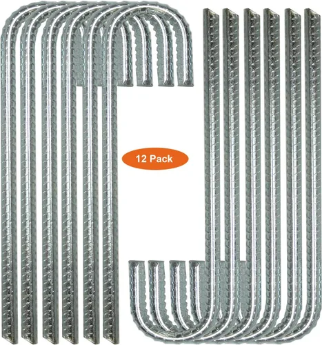Miniatura 8 de Ashman - Anclaje de estaca de 12 pulgadas de largo (paquete de 4), ideal para asegurar animales, tiendas de campaña, toldos, cobertizos, puertos