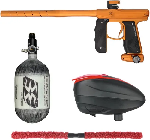 Miniatura 22 de Action Village Empire Mini GS TP Contender Kit de pistola de paintball con tanque 68/4500 Negro Polvo/Negro Polvo
