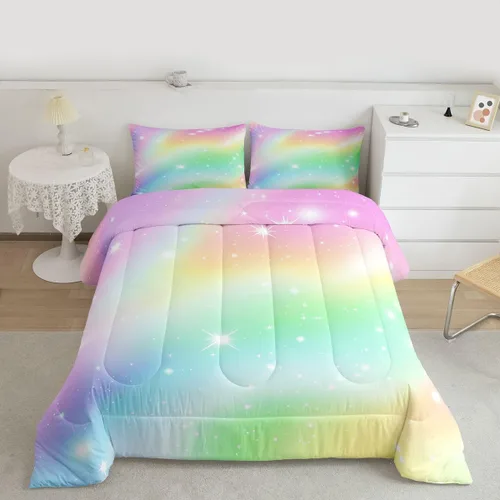 Miniatura 17 de Feelyou Juego de edredón de música rock para niños, edredón colorido con estampado de mariposas para niños y niñas, juego de ropa de cama de Multi