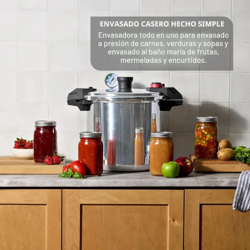Miniatura 3 de T-fal Olla de Presión de Aluminio para Enlatado, 20.8 litros, 3 Configuraciones de PSI, Utensilios de Cocina, Ollas y Sartenes, Gran Capacidad