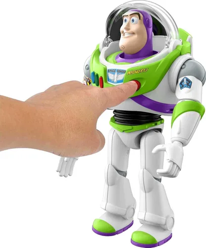 Miniatura 3 de Mattel Disney Pixar Toy Story Figura de acción parlante de Buzz Lightyear con movimiento, juguete coleccionable de 10 pulgadas con más de 30 sonidos