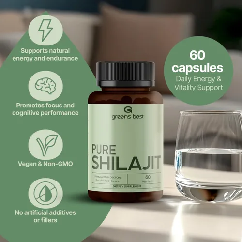 Miniatura 5 de GREEN'S BEST Cápsulas Pure Himalayan Shilajit – Suplemento orgánico de ácido fúlvico para energía y apoyo inmunológico – Aumenta la resistencia