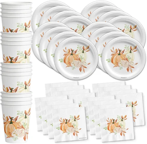 Miniatura 9 de Suministros de fiesta temática mexicana - Juego de platos de tacos con servilletas y tazas Kit para 16