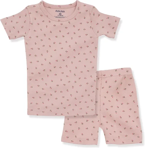 Miniatura 106 de AVAUMA Conjunto de pijama de algodón para bebés y niñas de 6 meses a 7 años