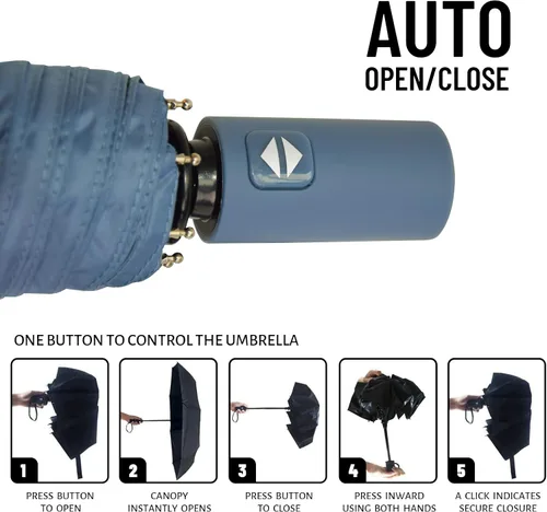 Miniatura 7 de SY COMPACT Paraguas de viaje automático