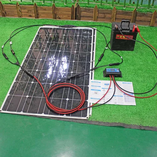 Miniatura 8 de Kit de panel solar y 300 W, 200 W, 100 W, paneles solares flexibles, módulo de cargador de batería de alta eficiencia, 100 W