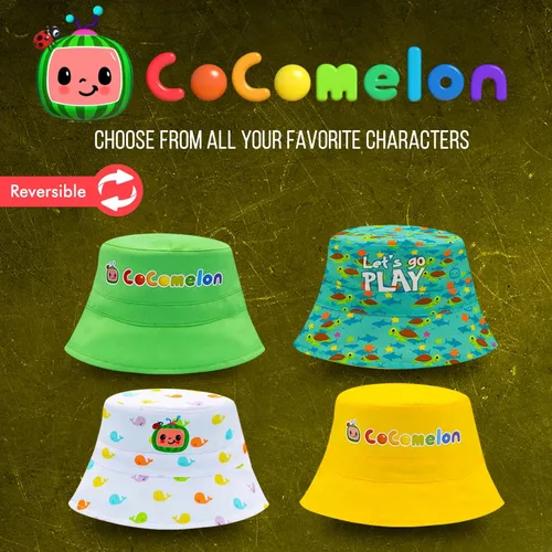 Miniatura 6 de Cocomelon Bucket Hat, Reversible Sun Hat for Toddler Boys & Girls, Multicolored Summer Baby Hat Featuring Cocomelon