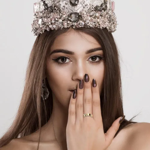 Miniatura 4 de Anillos de amor de la amistad chapados en oro de 18 quilates con circonita cúbica de acero inoxidable, anillos de promesa de boda, anillos de amor