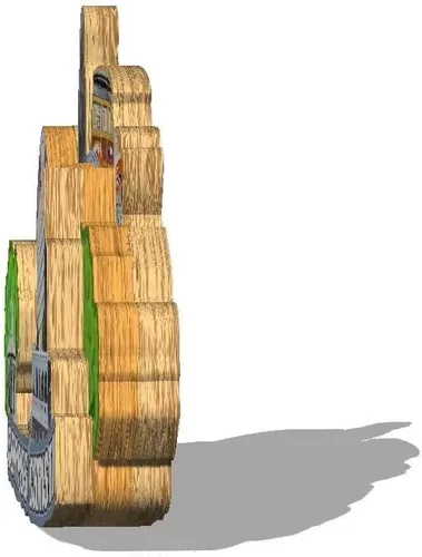 Miniatura 2 de Imán de madera para nevera, diseño de Corpus Christi de Estados Unidos, monumentos en 3D, recuerdos coleccionables, decoración hecha a mano