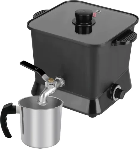 Sutomlo Gran derretidor eléctrico de cera de 4.5 cuartos de galón para hacer velas, olla de fusión de cera de velas con control de temperatura y