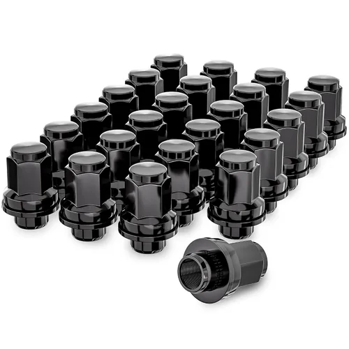 Miniatura 11 de YIZBAP 20 tuercas plateadas de 12 x 1.25 pulgadas, tuercas de rueda OEM Mag Washer Style Factory, 1.46 pulgadas de alto 13/16 pulgadas (0.827 in)