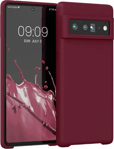 Miniatura 9 de kwmobile Funda Compatible con Google Pixel 6 Pro - Funda de teléfono de silicona TPU con acabado suave - Azul Arrecife