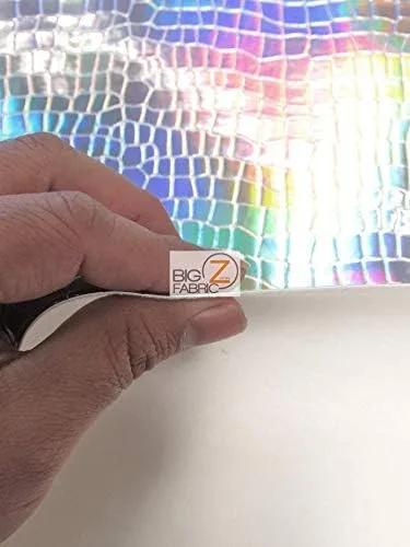 Miniatura 5 de DuroLast™ Tela de vinilo de PVC en relieve holográfica de cocodrilo por The Yard DIY Tapicería Accesorios Aplicaciones (dorado)