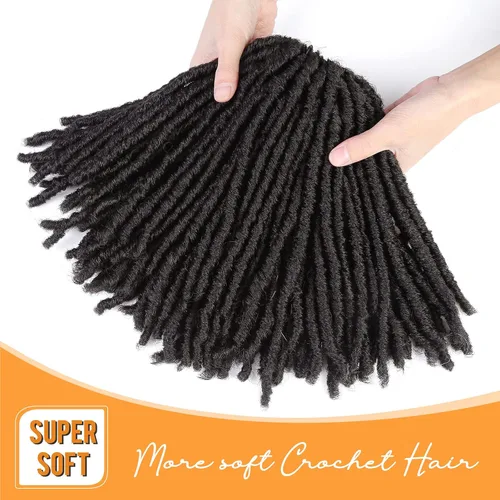 Miniatura 5 de WIGNEE Cabello de Ganchillo 120 Hebras Locs Sintéticos 8 Pulgadas Locs Suaves Pre-Trenzados 6 Paquetes Cabello de Ganchillo Pre-Anudado para Mujeres