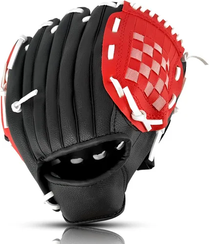 Miniatura 11 de Guantes de béisbol + juegos de pelotas, guante de sóftbol, guante de béisbol, 10.5-12.5 pulgadas para entrenamiento de jóvenes/adultos y juego