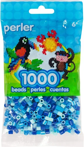 Miniatura 4 de Perler Cuentas fusibles para manualidades, 1000 unidades, verde joya
