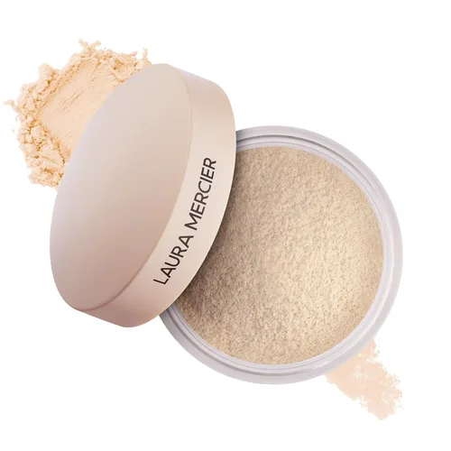 Miniatura 22 de Laura Mercier Polvo fijador translúcido suelto sin talco, ultra difuminado, desgaste hidratante de 16 horas, acabado natural, infusión de ácido