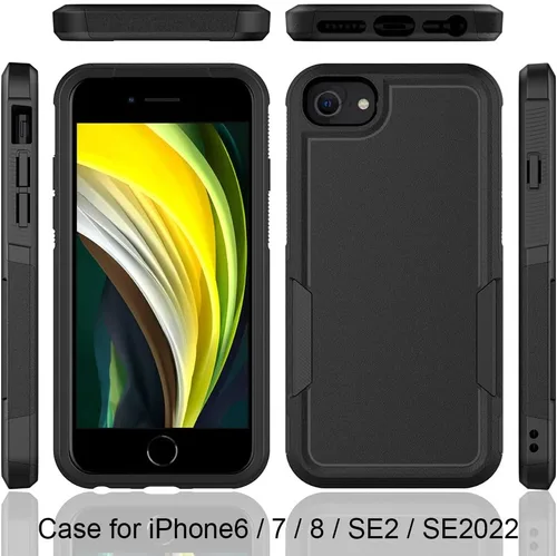 Miniatura 59 de Jeylly Funda para iPhone SE/Funda para iPhone 5S, Exterior de Plástico Duro que Absorbe Golpes + Interior de Silicona de Goma Defensor contra