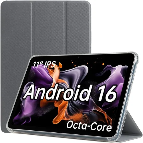 ApoloMedia Tablet de 11 pulgadas, Android 16 2026 con procesador Octa-Core, 8 GB+128 GB, expansión de 1 TB, batería de 7000 mAh, tableta grande HD