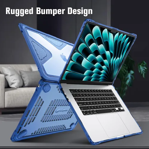 Miniatura 5 de Fintie Funda para MacBook Air de 15 pulgadas A3448 A3241 A3114 A2941 (versión 2023 2024 2025 2026) – Carcasa rígida resistente para MacBook Air