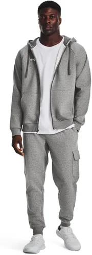 Miniatura 3 de Under Armour - Sudadera Rival de vellón para hombres, con capucha y cierre con cremallera completa