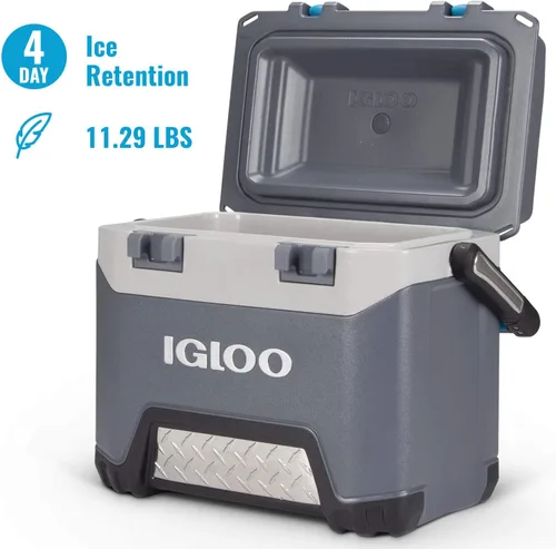 Miniatura 5 de Igloo Enfriador BMX Cofre de hielo con carcasa dura aislada Gris azul