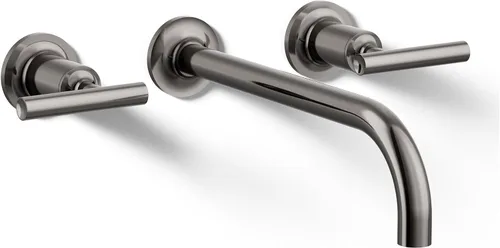 Miniatura 24 de Kohler T14413-4-BGD Purist - Grifo de pared para lavabo Cromo pulido