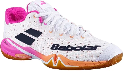 Miniatura 2 de Babolat Shadow Tour - Zapatos de bádminton para mujer BlancoRosa