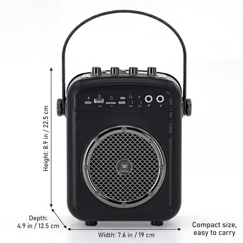 Miniatura 4 de Amplificador de voz de 70 W para profesores de enseñanza/hablar en público/altavoz PA portátil de metal de karaoke, micrófono inalámbrico de mano